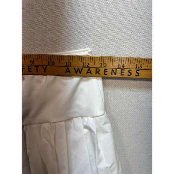 Yovelia Women's Preppy Pleated Tennis Mini Skirt Lightweight White Stretch - Picture 9 of 12